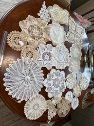 Lot Of Vintage Doilies Various Sizes Shapes See All Photos