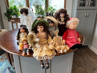 Large Lot Of Vintage Dolls