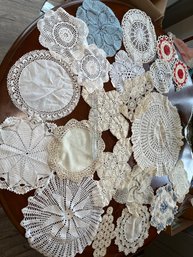 Lot Of Vintage Doilies Various Sizes Shapes See All Photos