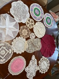 Lot Of Vintage Doilies Various Sizes Shapes See All Photos