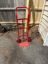 Red Hand Truck Smooth Works Well