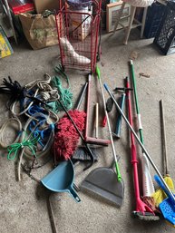 Lot Of Household Cleaning Rope Cart See Photos