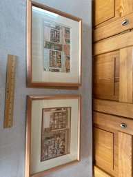 LOT OF 2 FRAMED AND MATTED PICTURES BY BARRY SMITH WALL ART