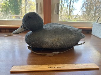 Vintage Blue Bill Made In Italy Floating Plastic Duck Decoy Hunting Duck Garden Pool Yard Lake Decoration