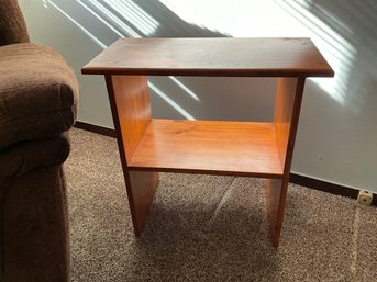 Small Wood Anywhere Table Side Table Upcycle Project