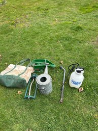 Canvass Bag Of Outdoor Lawn And Garden Supplies