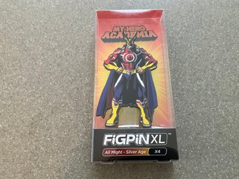 FiGPiN My Hero Academia: All Might Silver Age  - Collectible Pin With Premium Display Case