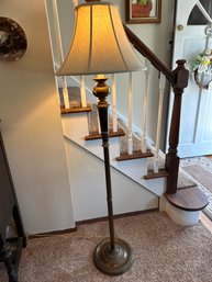 60 Inch Vintage Bill Blass Brass Floor Lamp