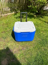 Coleman Rolling Cooler In Great Condition 48 Quart