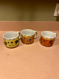 Lot Of 3 Jocha Soup Mugs In Excellent Condition