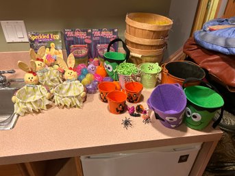 Lot Of Easter And Halloween Accessories