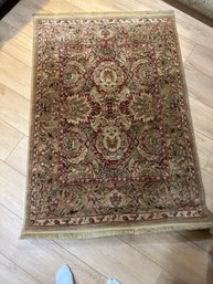 46x70 Inch Burgundy And Beige Area Rug Accent Rug