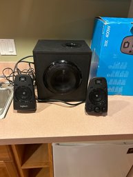 Logitech THX 400w Sound Speakers In Excellent Condition Works Great Some Of The Best Speakers Made
