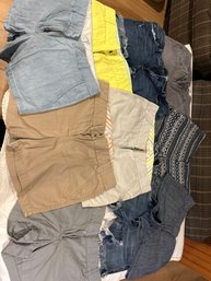 10 Pairs Of Ladies Designer Shorts Size 4 And Size 28 7 For All Mankind J.Crew Paige