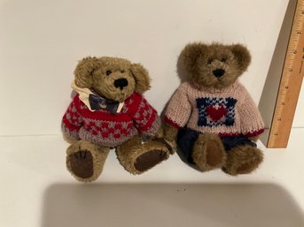 Lot Of 2 Boyds Bears Teddy Bear Plush Jointed