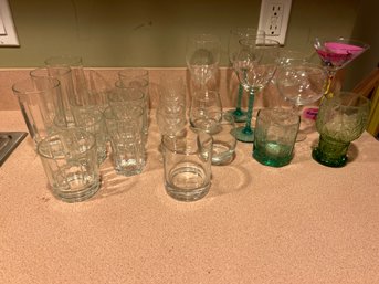 Large Lot Of Assorted Glassware All Shapes And Sizes All In Great Shape. Take Them All