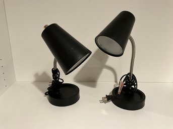 2 Bedside Nightstand Reading Lamp Flexible Head Lamp