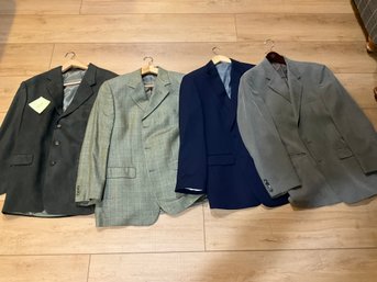 Lot Of Mens Suit Jackets Blazers Size 40R And 42R