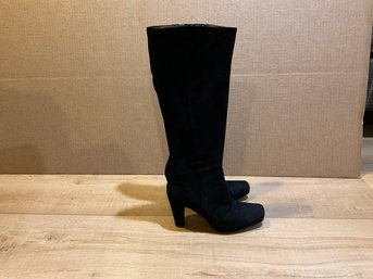 Sloane Black Suede Boots Size 38