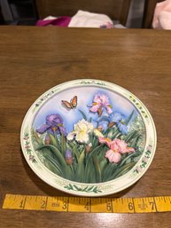 First Issue The Iris Garden By Lena Liu. Beautiful Craftsmanship Plate No C 1410 Great To Hang