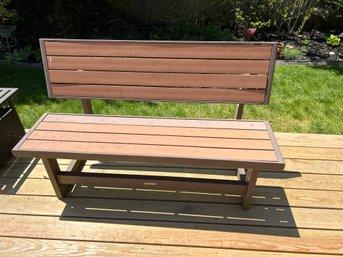 Lifetime Beautiful Metal Outdoor Bench 55 X 35 X 15 In Excellent Condition