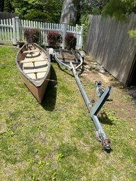 16 Ft Old Town Heavy Duty Canoe With 16 Ft Sea Lion Trailer Both Are In Great Condition Excellent Combo