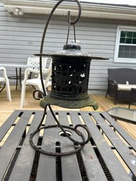 5x11 Steel Hanging Candle Holder On Steel Stand Great For The Garden