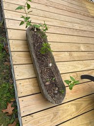 33 X 4 X 9 Carved Wooden Planter Real Cool