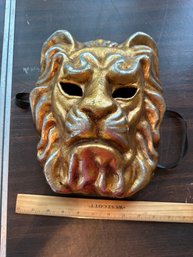 Vintage Golden Lion Mask Wearable Mask Can Also Be Used As Decoration Mask