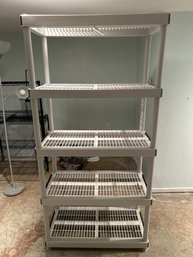 72 X 35 X 18 Stackable Plastic Shelf In Excellent Condition