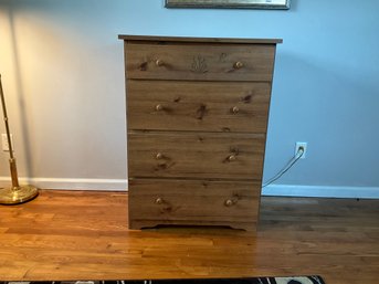 Four Drawer Wood Dresser Chest Of Drawers