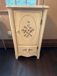 19x34x11 Inch Small Floral Designs Decorative Cabinet With Storage Shelves