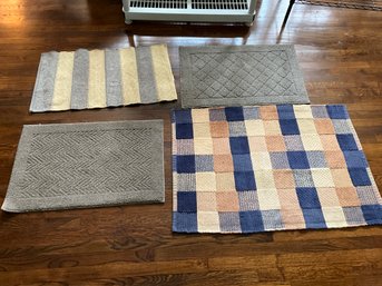 Lot Of 4 Assorted Door Mats