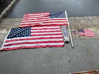 Flag Lot With Poles