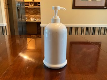 Large White, Ceramic Kitchen Soap Dispenser