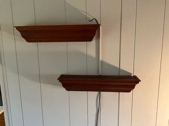 2 X 23 Inch Floating Wood Wall Shelf Shelves