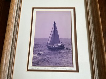 Custom Framed Limited Edition Stanley Julian Photograph Long Island Sound NY Signed Numbered