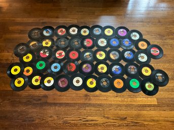 Large Lot Of Vintage Records 45s