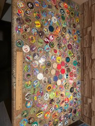 Huge Vintage Lot Of Pogs Slammers Milk Caps Universal Monsters Kebbler Goosebumps Bubugs, Poison Slug And More