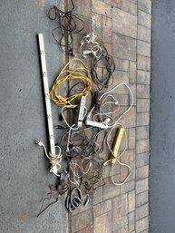 Lot Of Assorted Extension Cords And Surge Protectors