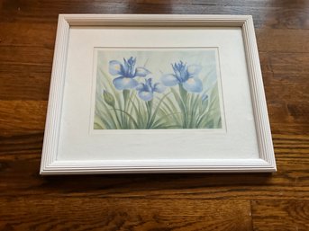 Framed Bachs Fun Iris Flower Print