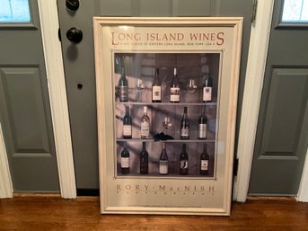 Framed Long Island Wine Poster Rory Mac Nish Photography