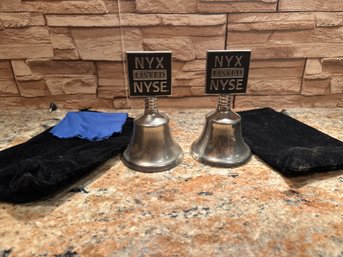 Set Of 2 NYX Listed NYSE Bell Wall Street NYC 2006