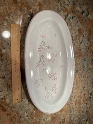 Italian Hand Painted Oval Platter Signed