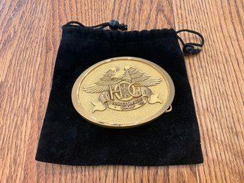 Vintage 1983 Harley Davidson Motorcycles Owners Group HOG Belt Buckle By Jostens