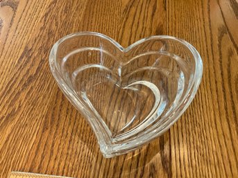 Lenox Fine Crystal Heart Shaped Glass Dish