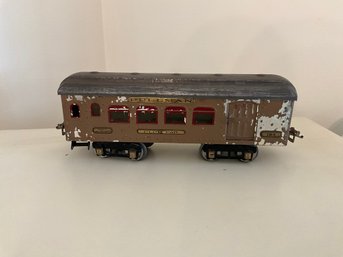 Antique 1925 Ives Railway Lines 3236 Engine 3 Car 184