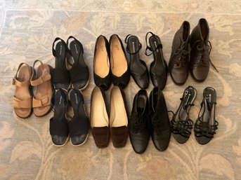 Huge Lot Of Ladies Size 7 Dress Shoes Kitten Heel, Wedge And Flat