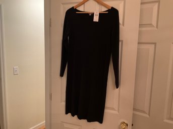 Ladies, J Jill Black Dress Size Medium Petite New Tags