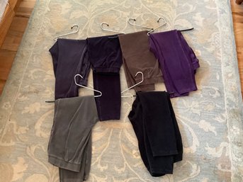 6 Pairs Of Lady Size Medium Lands End Pull On Soft Corduroy Pants